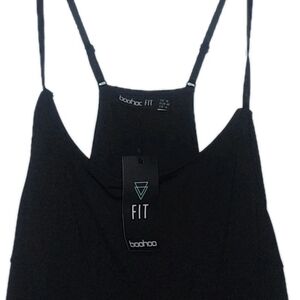 Boohoo Black Strappy Top